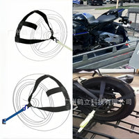Motorcycle Tire Tie-Down Strap with Fixing Buckle, Universal Fit