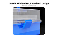 3-Tier Folding storage case Foldable Organizer Box adaptable for School, Car, Kids