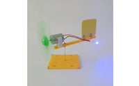 DIY Wind Turbine Model Educational Wind Generator Model Tabletop Generator with Propeller Hands-on for Students, Kids, Home School