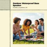Waterproof speaker with deep bass