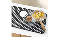 Non-Slip Kitchen Sink Protector Scratch Resistant Silicone Sink Protector Drainage Holes Household Accessory Easy to Clean