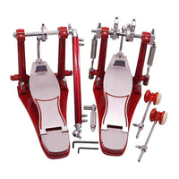 Red Double Bass Drum Pedal for Drum Set