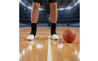 2 Pieces Ankle Stabilizer Brace Elastic Sports Ankle Guard Shock Absorption for Athletes, Football