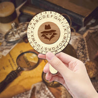 Decoding Wheel with Handle Detective Compact Wheel Circle for Tabletop Games