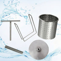 Manual Juice Press Stainless Steel Juice Press Compact Juicer with Metal Strainer for Home Cooks