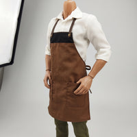1/6 Scale Doll Apron 12-Inch Miniature Apron Adjustable Figure Accessory Realistic for Collectors, Hobbyists, Dioramas