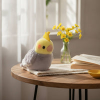Cockatiel Stuffed Toy Toy Soft Cockatiel Stuffed Toy Stuffed Bird Cuddly Cute for Children, Desk, Bedroom