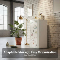 Single-Door Metal Locker Space-Saving Storage Cabinet Pastel Colors for Children