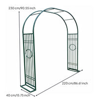 1 Piece Climbing Plant Archway Metal Garden Arbor Sturdy Plant Trellis Weather Resistant Iron Construction for Gardeners DIY Enthusiasts Backyard Patio Yard
