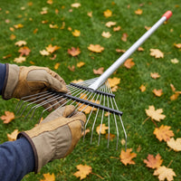 Adjustable Long Handle Steel Wire Rake for Gardening and Agriculture