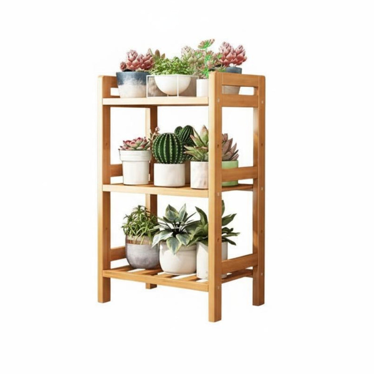 Multi-Tier Plant Stand Floor-Standing Tiered storage spaceSaving Design sturdy Duty for Gardeners, Renters