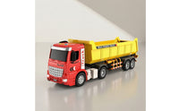 Inertial Toy Truck with Trailer Plastic Transport Truck Toy Friction Powered Interactive for Children, Toddlers, Playroom, Play Mat