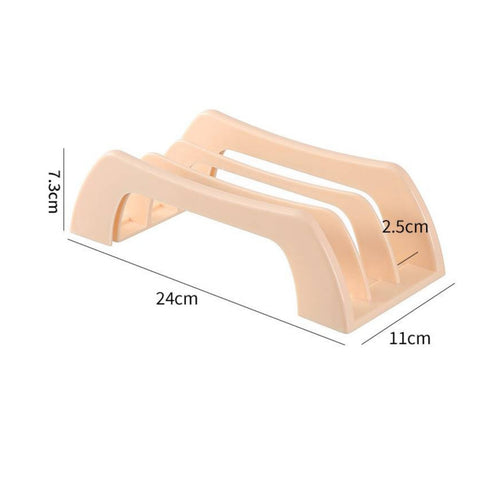 3 Slot Chopping Board Organizer Ventilated Board Holder