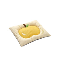 Pet Cushion Pad with Padded Border Easy-Clean Fruit Print Pet Bed Soft for Cats