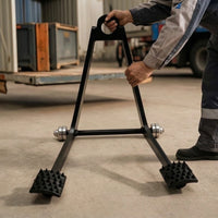 Container Hook with Roller Wheels Forklift-Assisted Container Unloading Hook Heavy-Duty for Warehouse Workers, Warehouses
