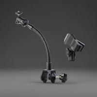 Heavy-Duty Gooseneck Audio Recording Device Clamp Versatile Mounting Gooseneck Clamp Mount Hands-Unrestricted Audio Equipment Accessory Anti-Slip Grip for Desktop
