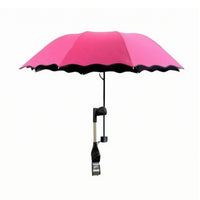Attachable Beach Umbrella Black Underside Beach Chair Umbrella Universal Fit