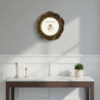 Baroque Picture Frame Easel Back Ornate Photo Frame Authentic Glass for Hallway