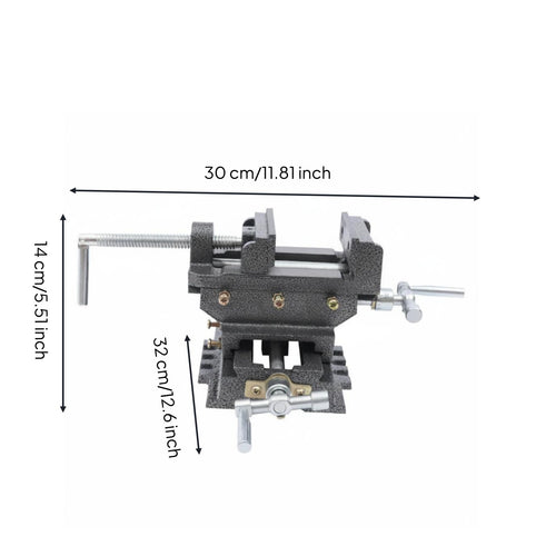 Cross Slide Vise Adjustable Workshop Tool Wide Jaw Opening for Professionals