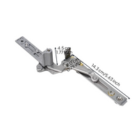 Unseen Glazing Hinge, Adjustable Aluminum Alloy, sturdy Duty, Home Office Security Installation