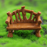 Elf Dream Bench Miniature Park Bench for Garden DIY Decor