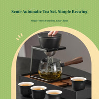 Porcelain Automatic Tea Set, Lazy Brewing, Home & Office