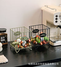 Cross-Border Hot Coffee Capsule Storage Basket Fruit Basket Snack Candy Storage Box Tabletop Coffee Table Decoration