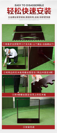PGM 高尔夫球杆架 实木球杆展示架 放置架 13孔杆位 球场用品