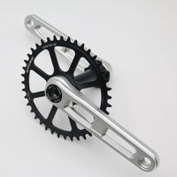EVOSID Road Bike Crankset 3-Bolt Chainring CNC Lightweight 40-50T for Gravel and Folding Bike Modification