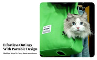 Lightweight Canvas Cat Shoulder Bag Adjustable Straps Legs out Pet Carrier Breathable Cat Carrier Tote Bag Sturdy Material for Small Dog Owners, Travel, Walking, Outdoor, Vet Visits