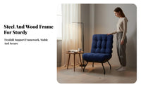 Upholstered Armchair Italian design Upholstered Tub Chair Minimalist Design Retro Look for Bedroom, Home Office, study alcove