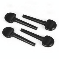 4 Pieces Cello Tuning Pegs with Pre-Drilled Holes Full-Size Ebonys Cello Pegs  Parts for Luthier