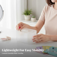 Multi-Compartment Vanity Tray Large Capacity Cosmetic Organizer Easy to Clean