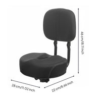 Folding Bike Saddle with Backrest Soft Thick Foam Electric Bikes Seat with Backrest Comfortable Riding Padded Cycle Seat for Commuting