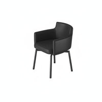 Curved Rear Rotate Chair Italian Inspired Design Upholstered Rotate Barrel Armchair Wrap-Around Rearrest Long-Lasting