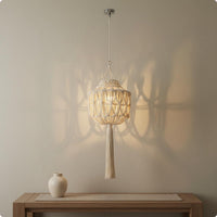 Boho Suspended Light Shade Handmade Home Lighting Woven