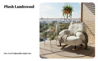 Panda-Shaped Armchair Snug Visually Pleasing Upholstered Lounge Armchair Luxuriously Soft Comfort High Supportrest for Adults