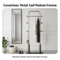 Standal Entire Standing Valet Stand Minimalist Design Clothing Rack Large