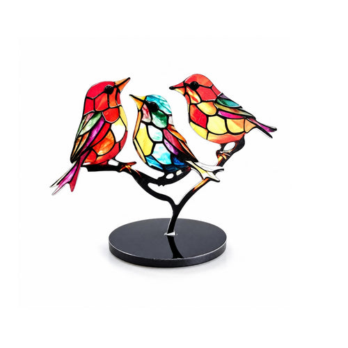 Bird on Branch Ornament Easy to Clean Compact Hummingbird Craft Statue