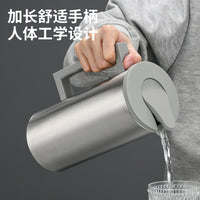 Stainless Steel Cold Water Pitcher with Thickened Single Layer, Korean Style, for Home and Restaurant