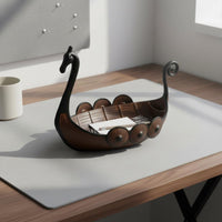 Viking Ship Tray Key Organizer Home Decor for Entryway, Hallway