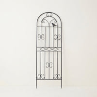 Garden Decor Arched Garden Trellis for Climbing Sweet Pea, Metal Garden Trellis Panels for Plant Support, Wrought Obelisk Style