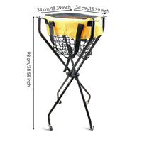 Pickleball Ball Trolley Wheeled Pickleball Collecting Trolley Portable
