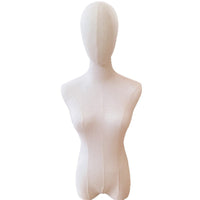 New Stock Linen Half Body Female Mannequin for Displaying Hats and Scarves