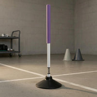 Round Base Dribbling Slalom Pole Slim Springy Training Pole for Basketball Players, Exercises