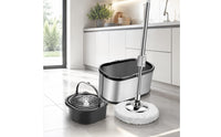 Stainless Steel Rotating Mop Easy to Clean Hands Mop Bucket Set Reusable Cleaning Tool for Home, Office