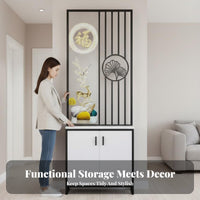 Fluted Glass Screen Cabinet Light Luxury and design Multi-Section divider single-unit Modern Minimalist Design Room Divider for Homeowners, Hallway, Home Office
