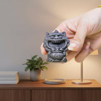Lion Figurine Compact Treasure Bowl Figurine Resin