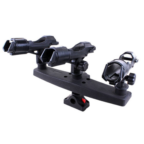 3 Head Rod Holder Reel Slot Adjustable Fishing Pole Rack Easy to Carry Outdoor Gear Organizer for Pier