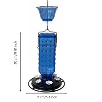 Diamond Pattern Bird Feeder Leak-Resistant Hanging Nectar Feeder Leakproof Hanging Crawler Guard for Gardeners
